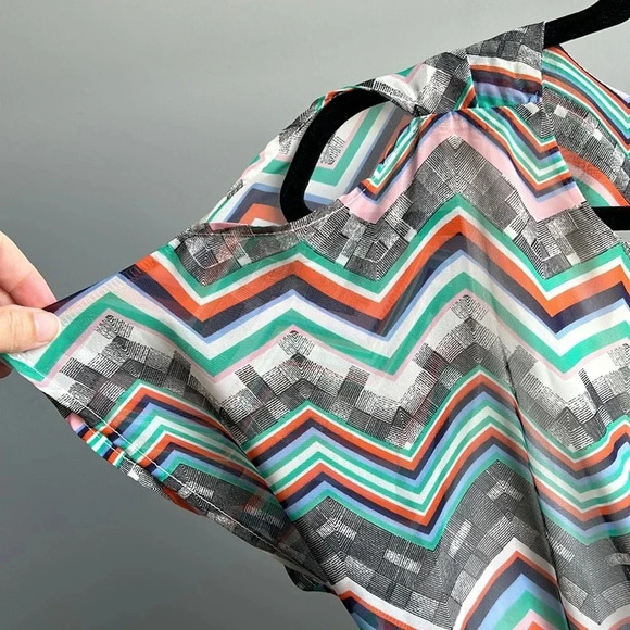 Francesca's Blue Rain Colorful Mini Dress | Mini Dress | Colorful | Eclectic - Picture 7 of 12